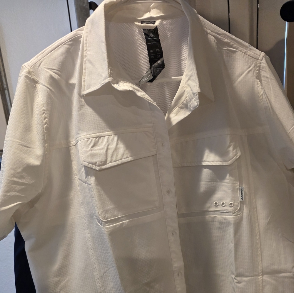 Lightweight White Womens Short Sleeved Shirt